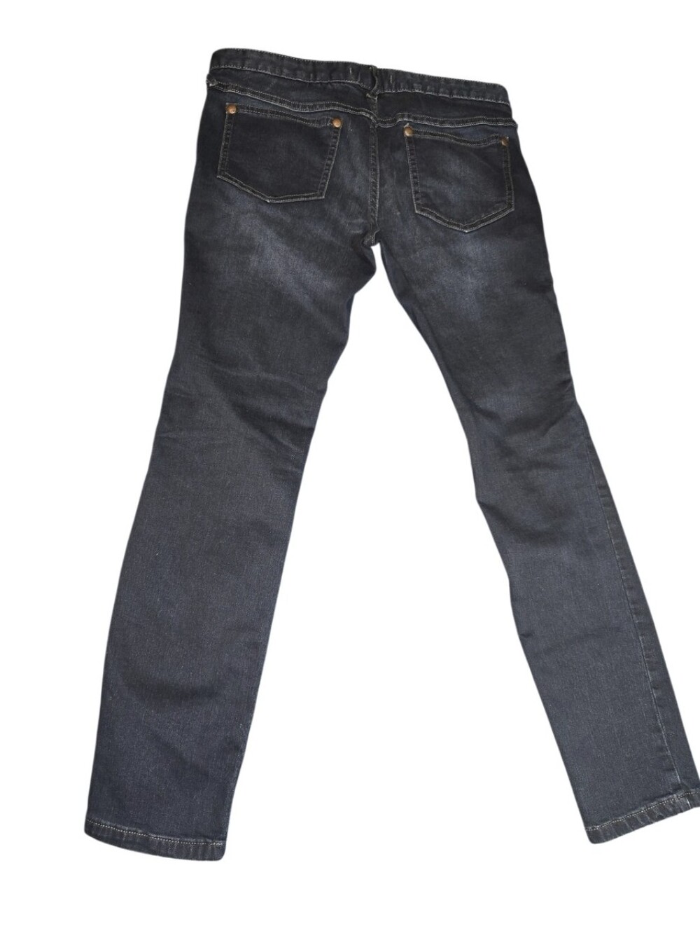 Free People Women’s Dark Blue Slim Straight Jeans - Picture 4 of 5